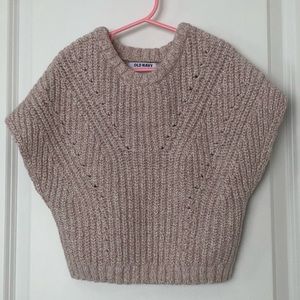 Old Navy Toddler Girls Poncho-Style Pink Sweater, Size 4T